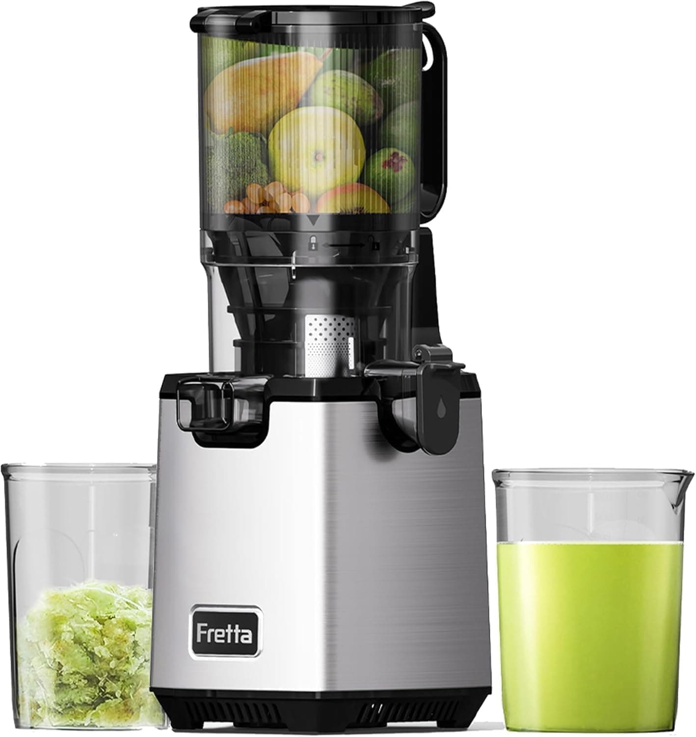 Fretta Estrattore di succo a masticazione lenta, 250 W, bocca da 135 mm