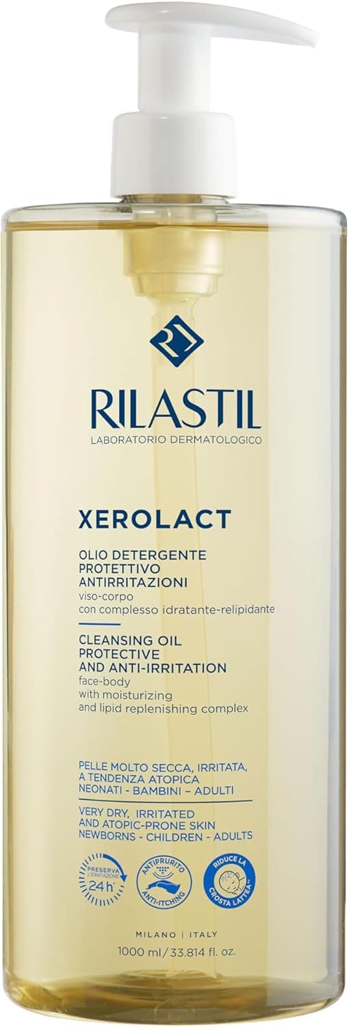 Rilastil Xerolact a 13,14 €: olio detergente per pelle secca e atopica
