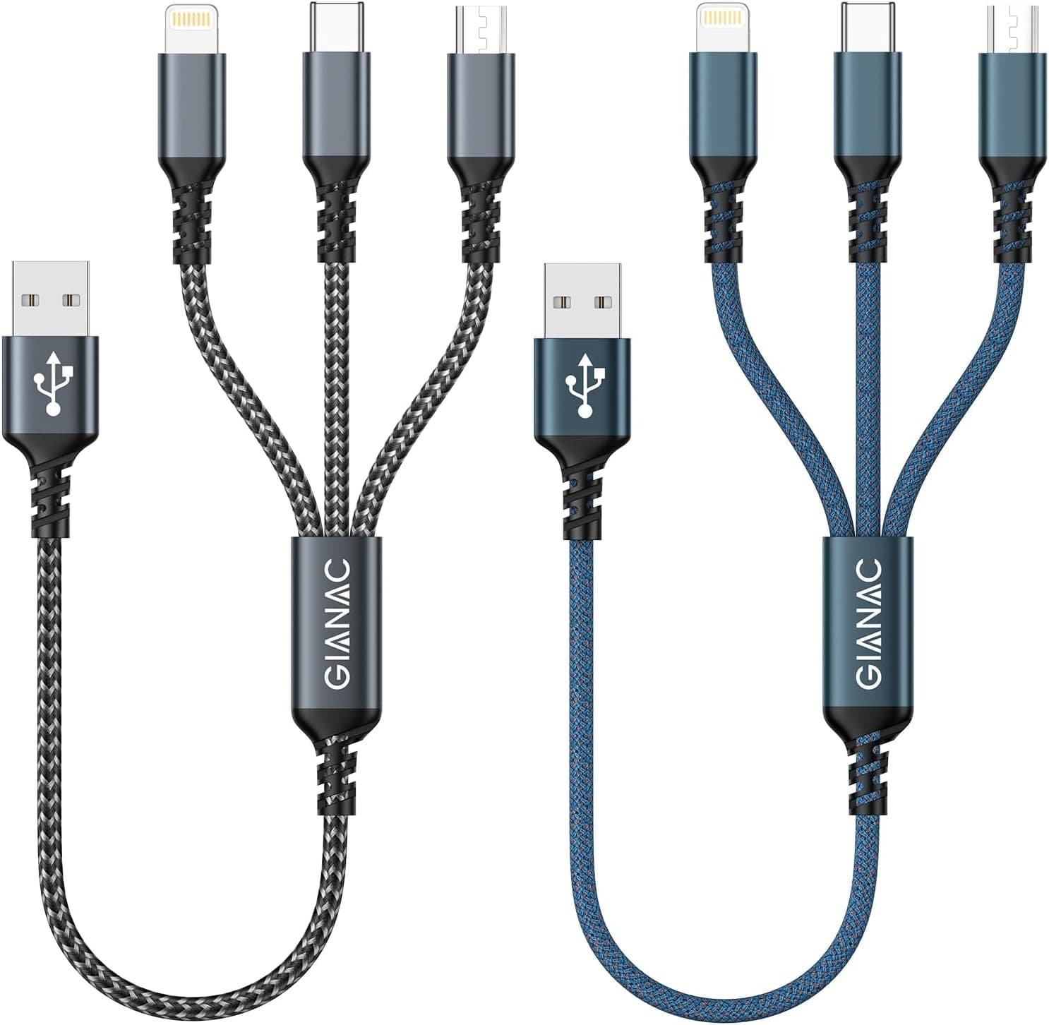 Cavo di ricarica 3 in 1 GIANAC in offerta: due cavi a 6,64 €