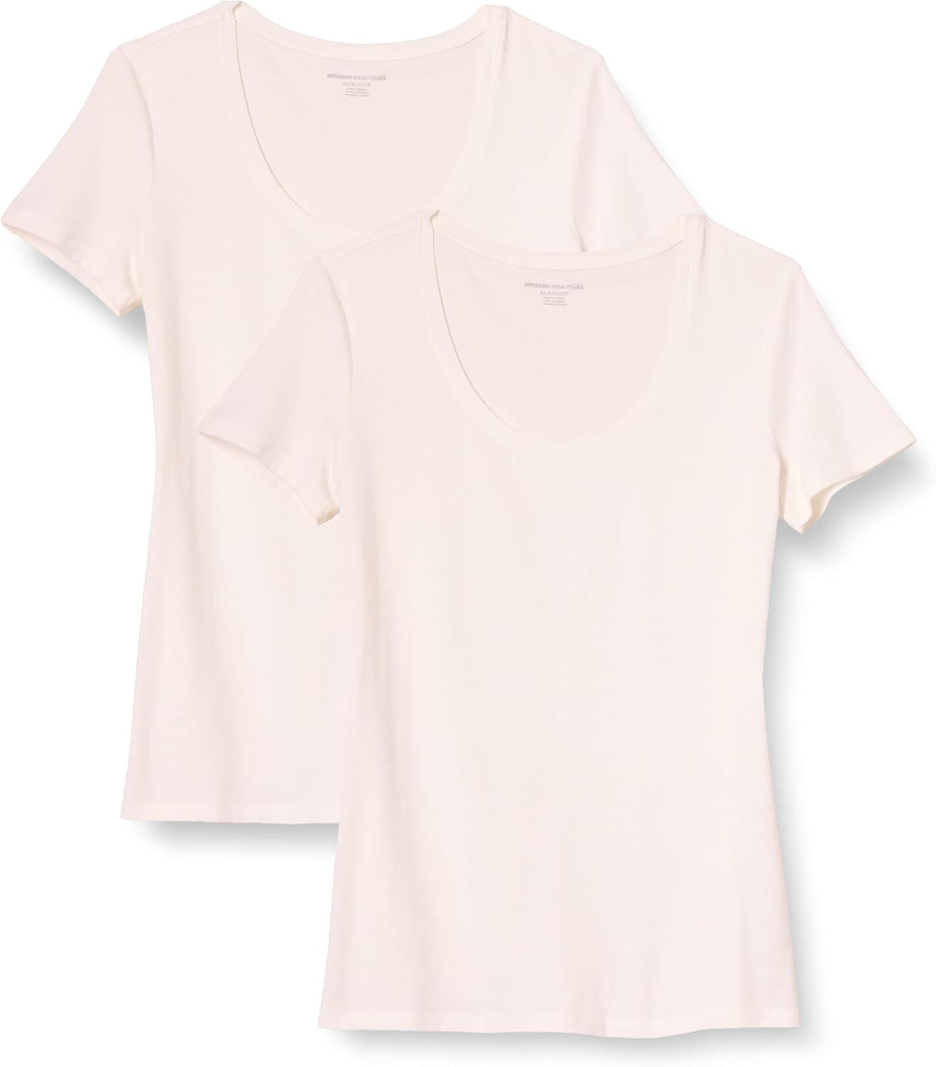 Amazon Essentials Donna T-Shirt con Scollo Rotondo a Maniche Corte, vestibilità Classica (Disponibile in Taglie Forti)